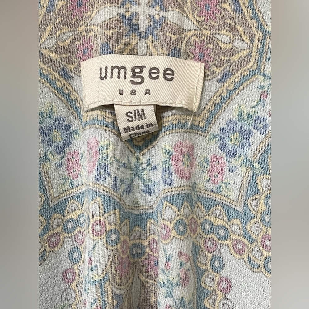 Umgee Floral Multi-Color Flowy Open-Front Kimono … - image 7